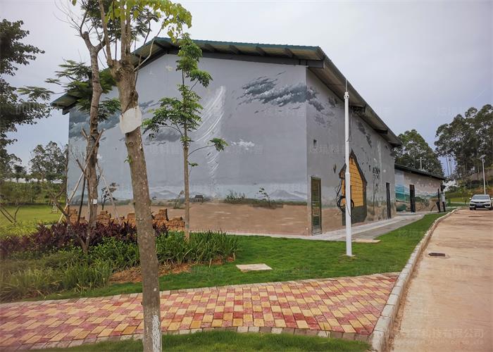 臺風體驗館側面造型