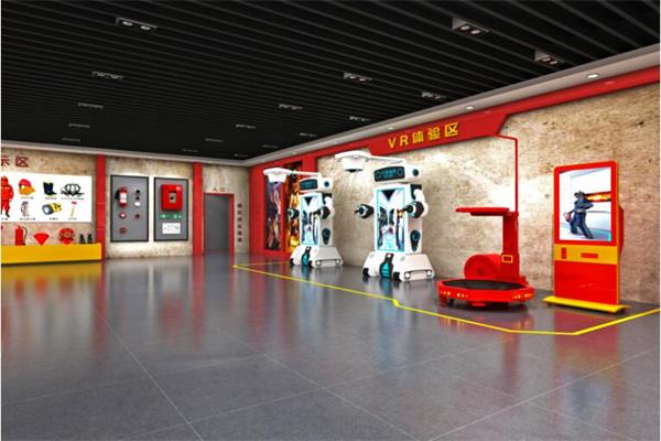 消防體驗館里的vr體驗區(qū) 消防體驗館里的vr體驗區(qū)